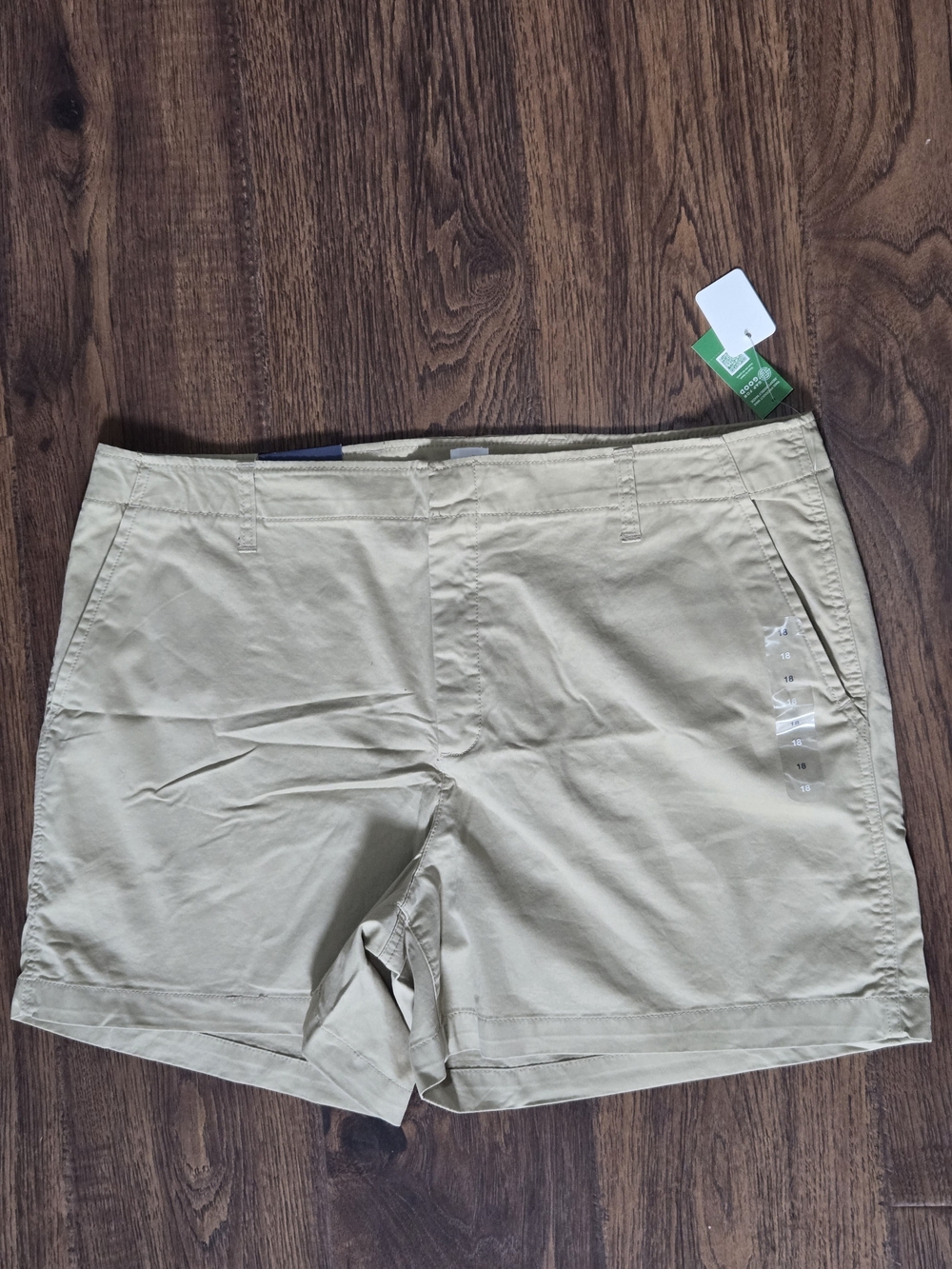 Gap Classic Women's Downton Khaki Shorts Midrise 5" Inseam Size 18